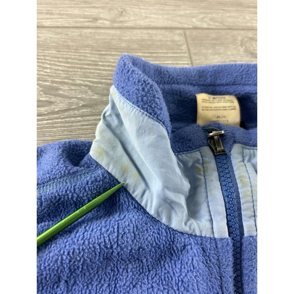 Patagonia Fleece Jacket Full Zip Mock Neck Blue Women's Size Medium